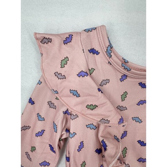 DotDotSmile Girls Dress Size 2T Ruffle Long Sleeves Halloween Bats New with Tags - Picture 2 of 5